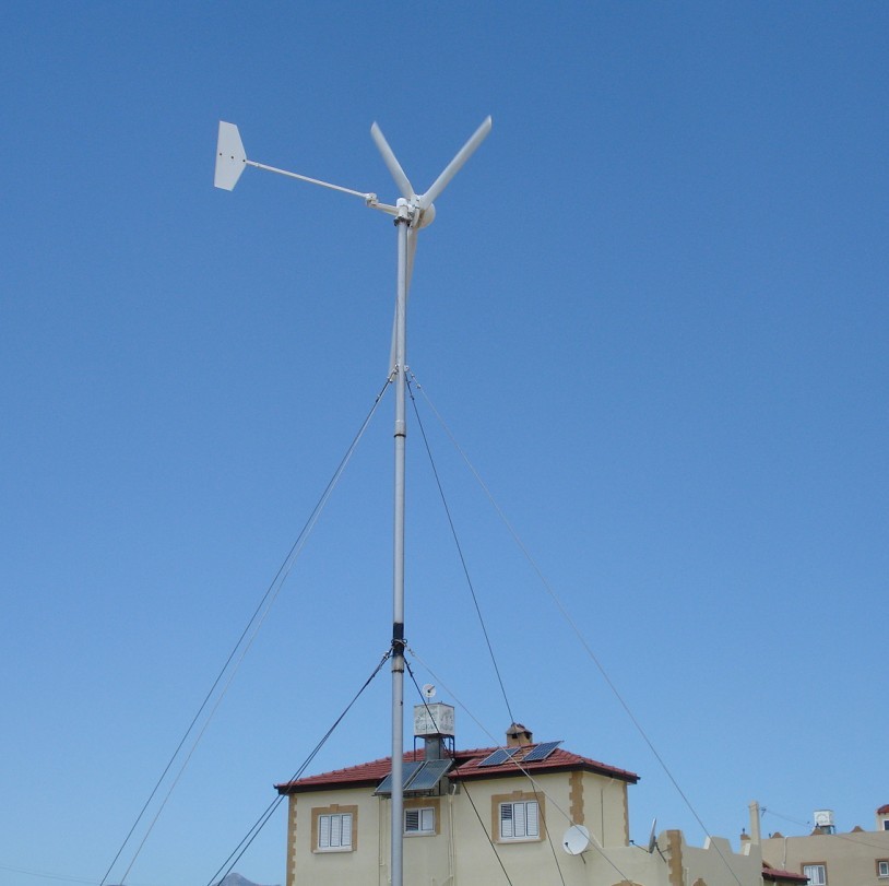 H3.8-2kw wind-solar-diesel hybrid generator system