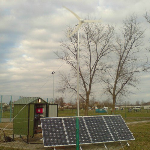 H2.7-500w wind solar diesel hybrid system